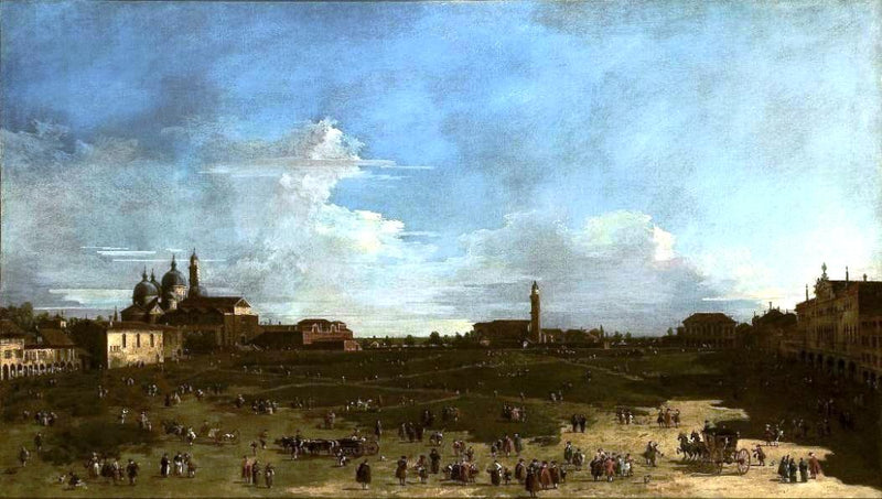 Padova'daki Prato de la Vallée Manzarası - Francesco Guardi