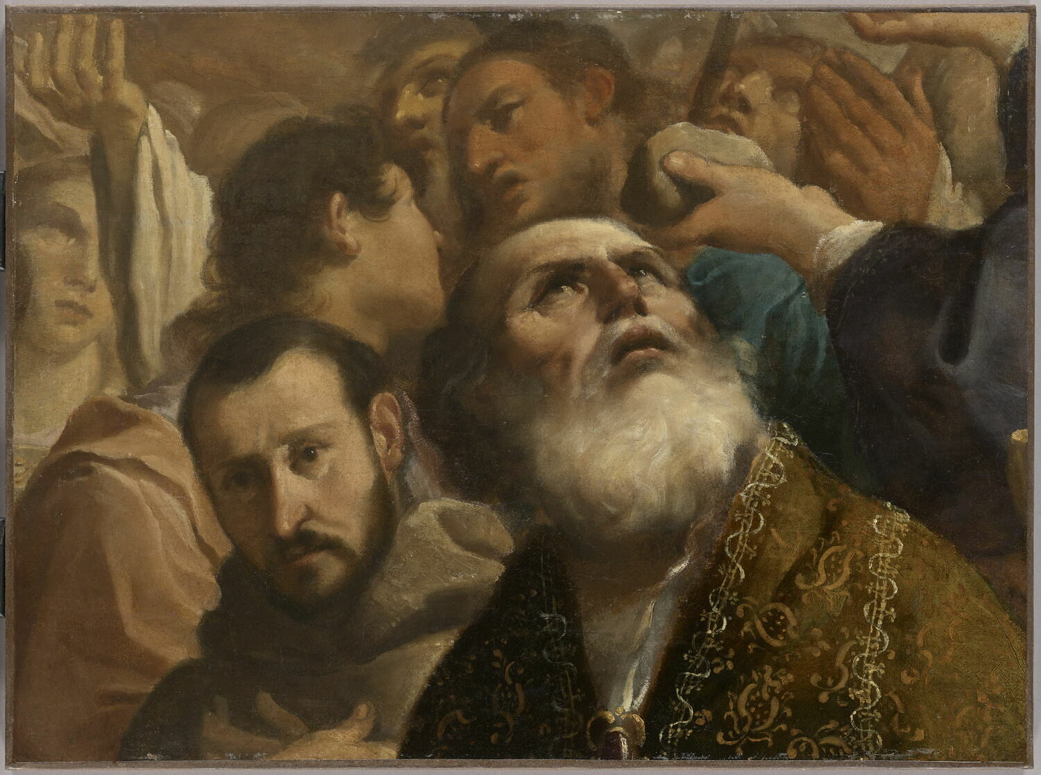 La Gloire de tous les saints. Fragment - Guercino