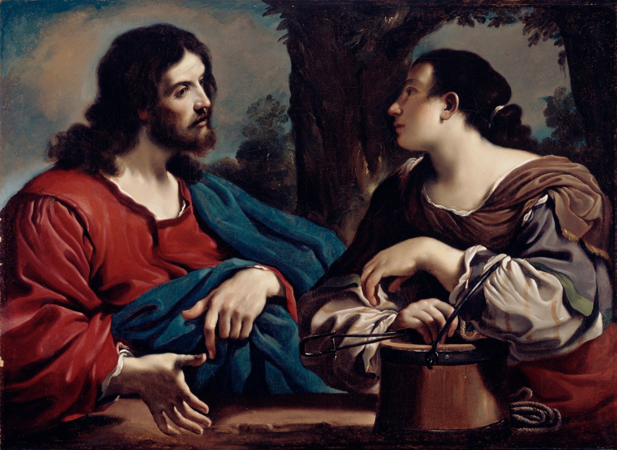 Le Christ et la Samaritaine - Guercino