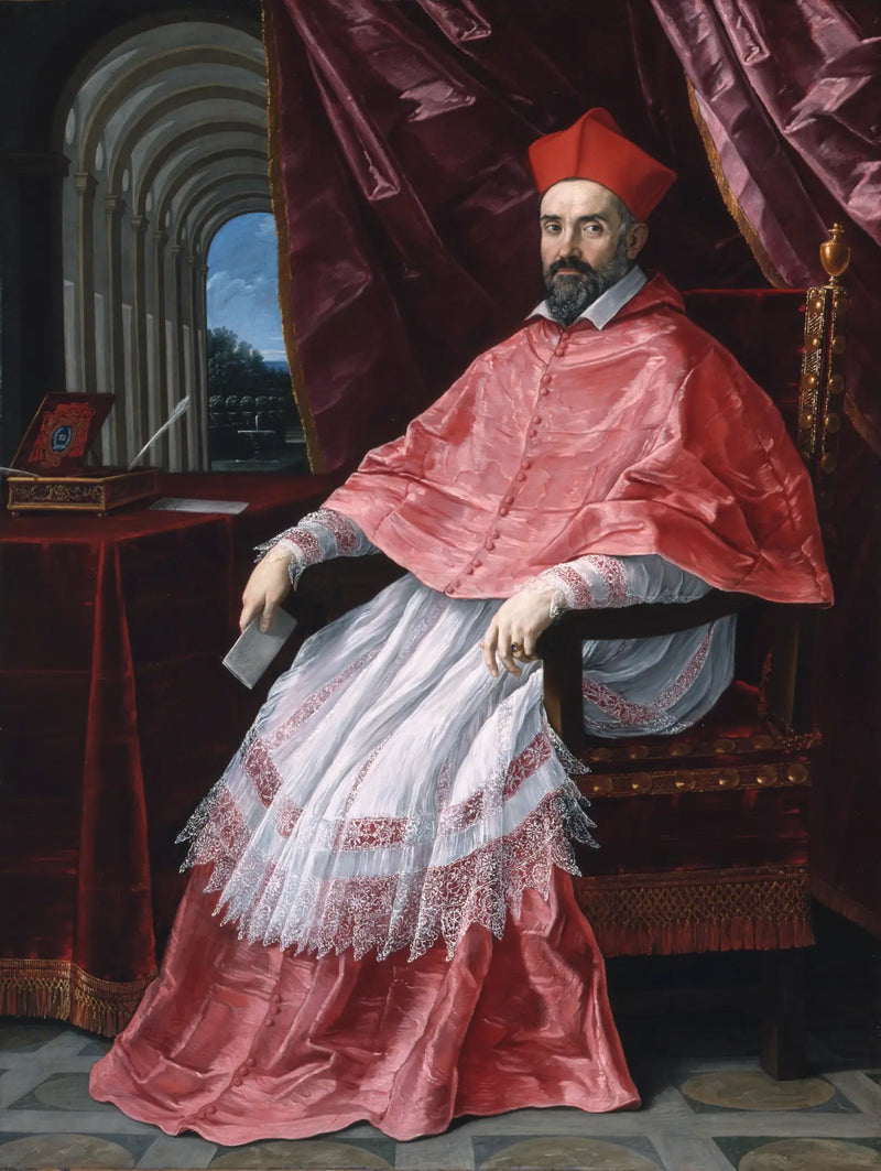 Bologna'daki Papalık Legatı Kardinal Roberto Ubaldino Portresi - Guido Reni