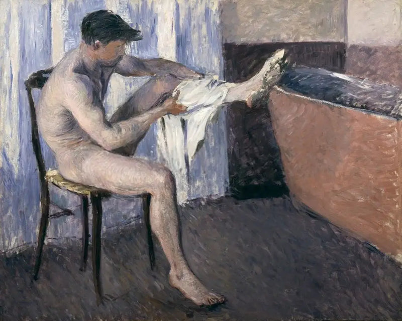 Bacaklarını silen Adam - Gustave Caillebotte