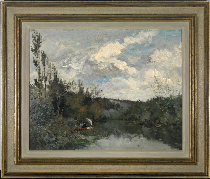Ormandaki küçük gölet - Gustave Caillebotte