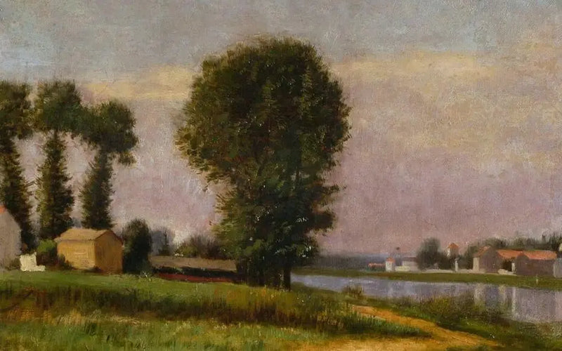 Petit Gennevilliers Kıyısı ve Seine - Gustave Caillebotte