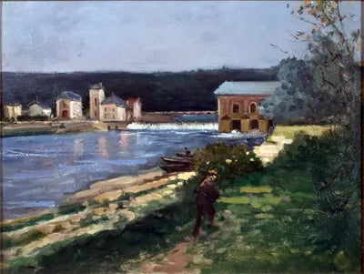 Reproduction du tableau « La machine de Marly - Gustave Caillebotte » par Alpha Reproduction en peinture à l’huile