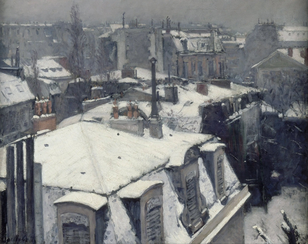 Reproduction du tableau « Vue de toits - Gustave Caillebotte » par Alpha Reproduction en peinture à l’huile