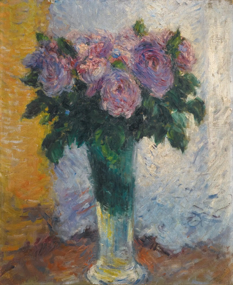 Bir Vazoda Güller - Gustave Caillebotte
