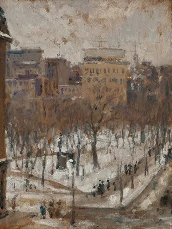 Paris'te Kare, Kar Zamanı - Gustave Caillebotte