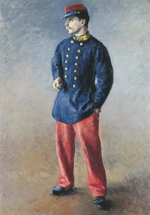 Bir asker - Gustave Caillebotte