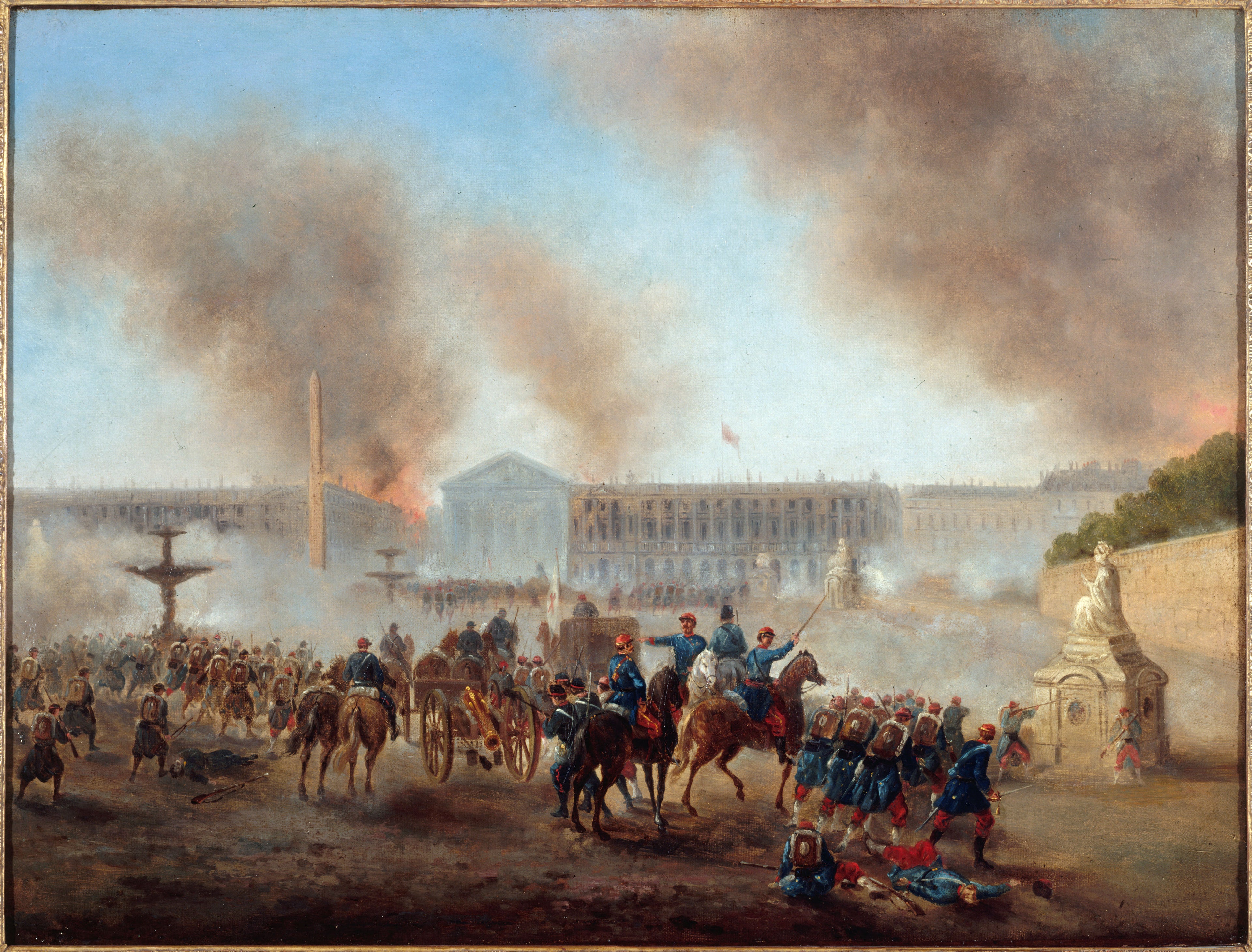 Épisode de la Commune, place de la Concorde - Gustave Boulanger