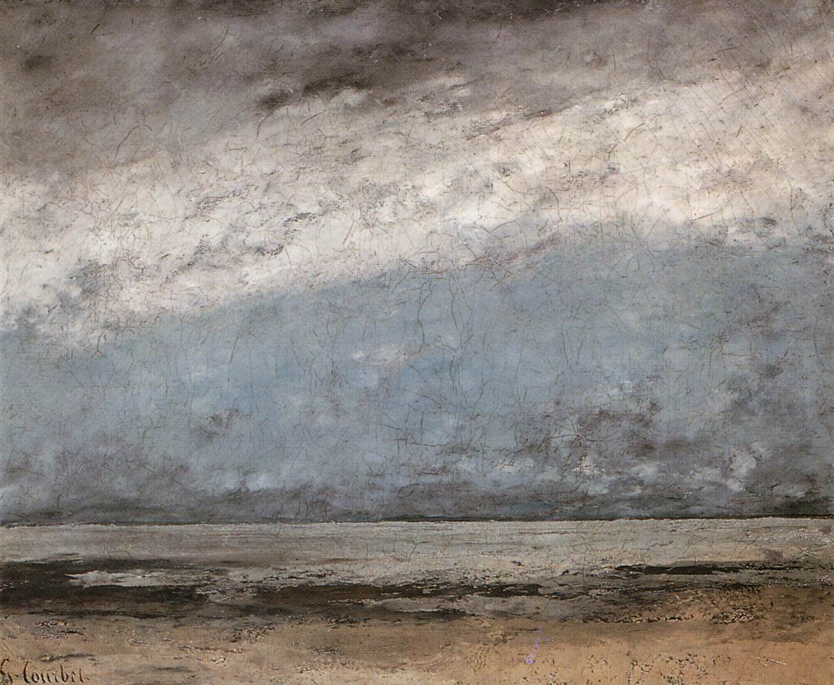 La mer près de Trouville - Gustave Courbet