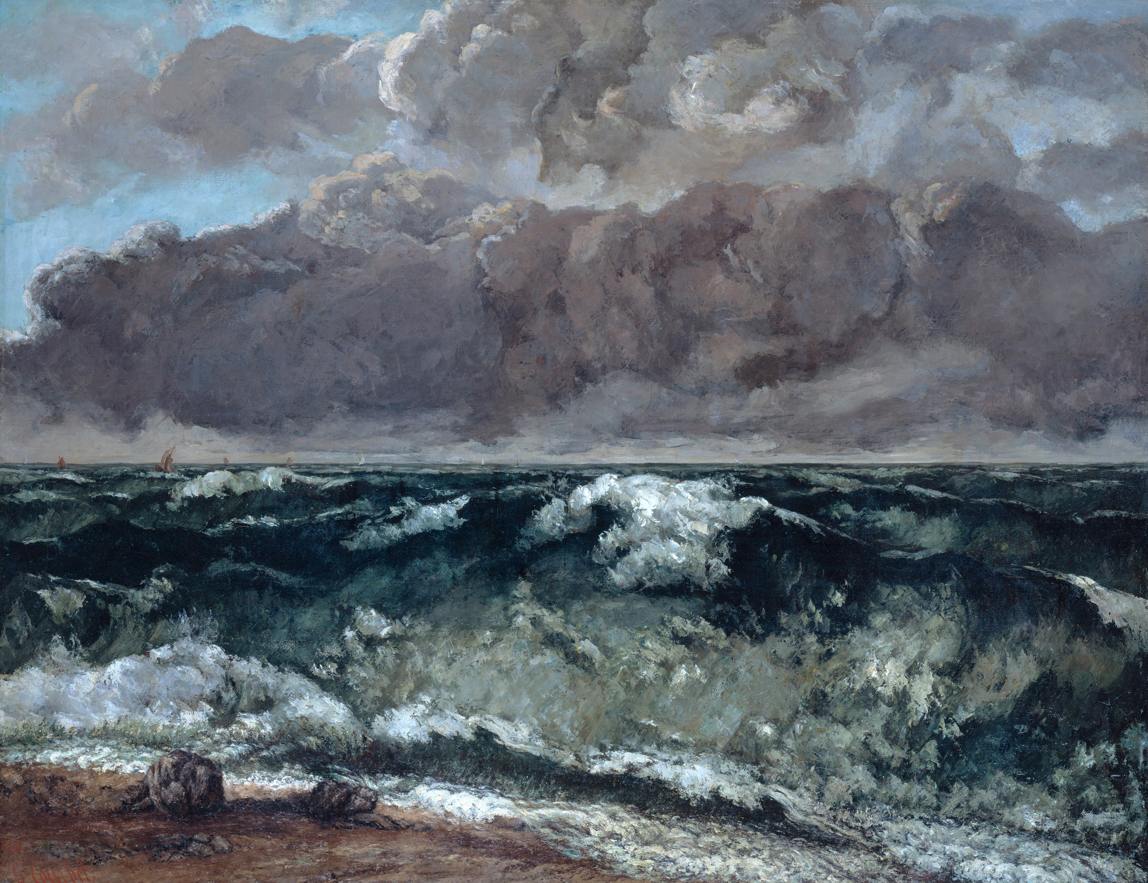 La Vague - Gustave Courbet