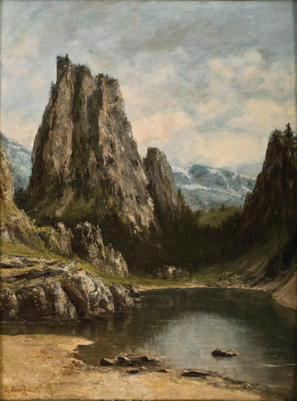 Lac dans les montagnes - Gustave Courbet