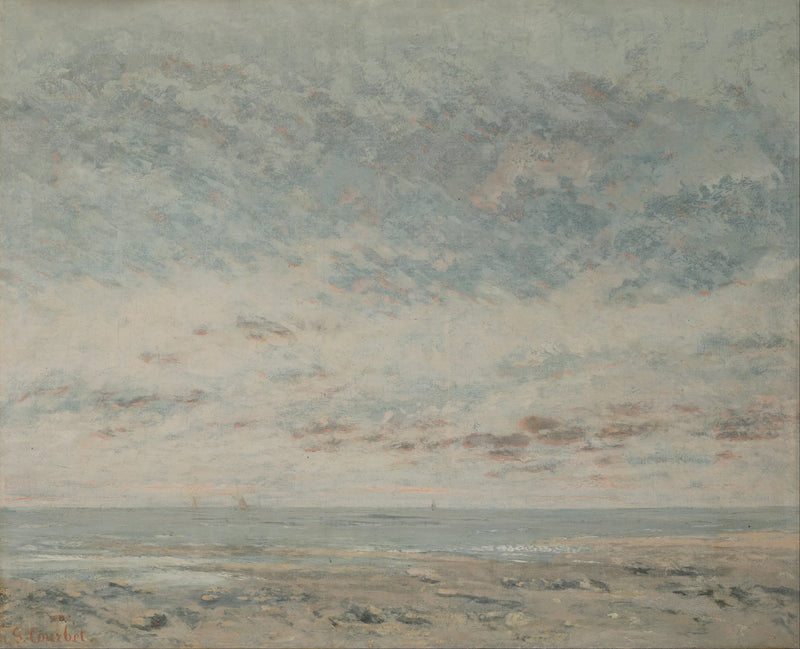 Trouville'da Alçalan Gelgit - Gustave Courbet
