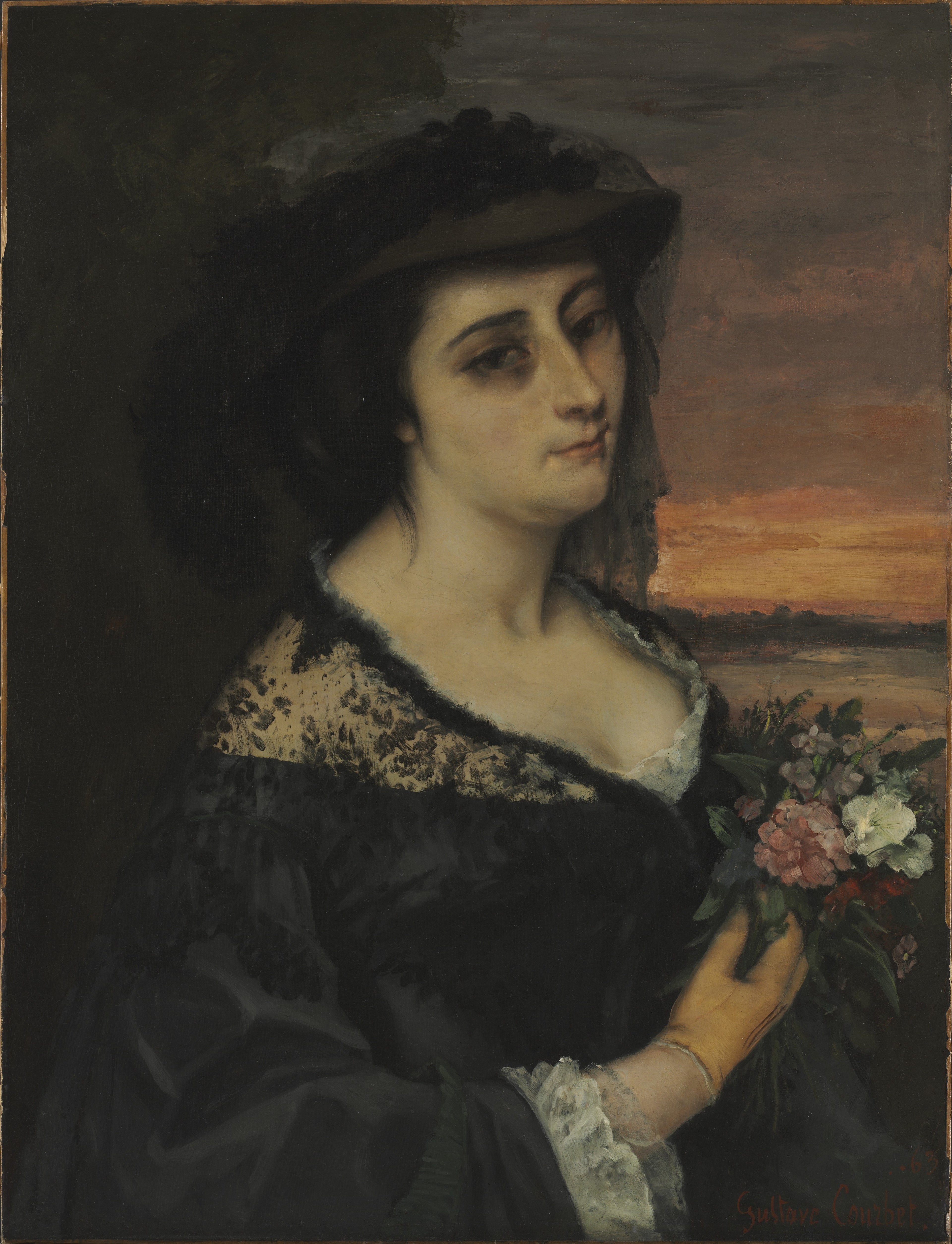 Mme L... (Laure Borreau) - Gustave Courbet
