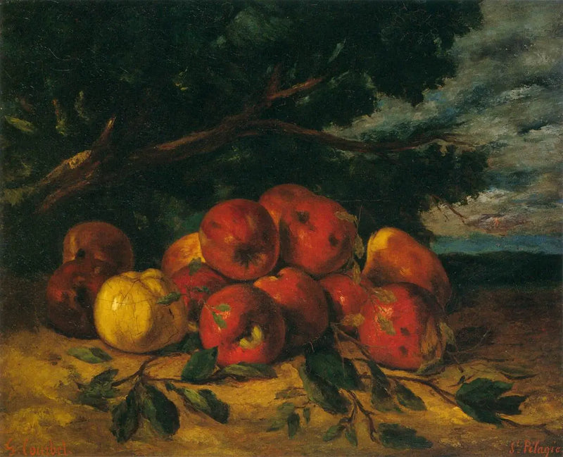 Kızıl Elma Ağacın Dibinde - Gustave Courbet