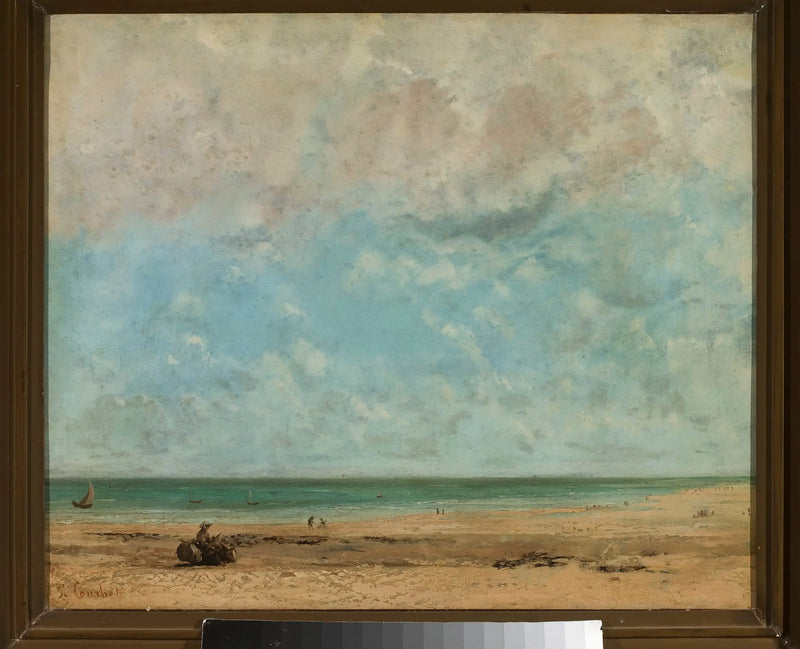 Deniz Kenarı Manzarası - Gustave Courbet