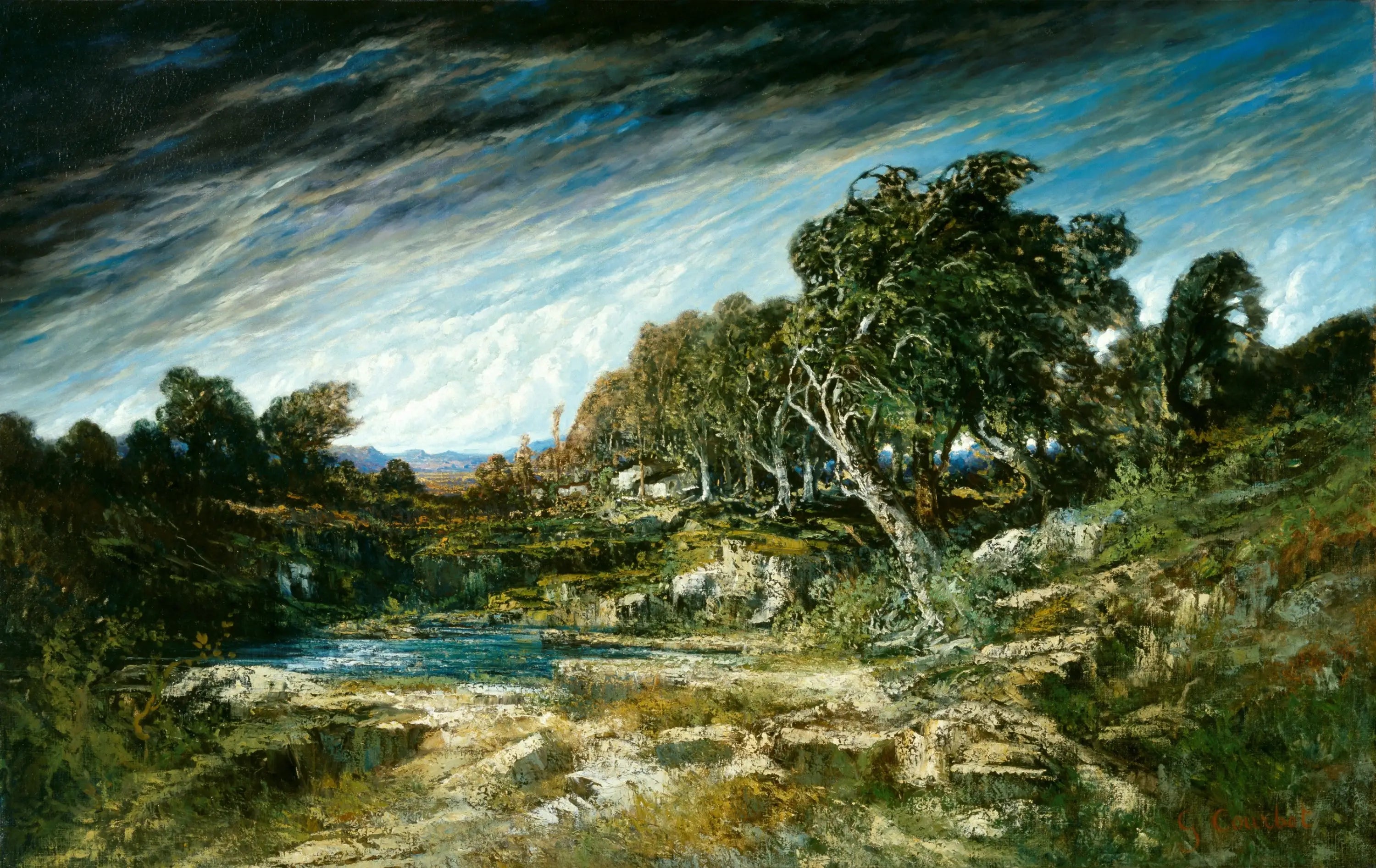 Le Coup de vent - Gustave Courbet - Alpha Reproduction