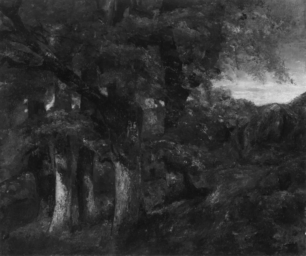 Paysage boisé - Gustave Courbet - Alpha Reproduction