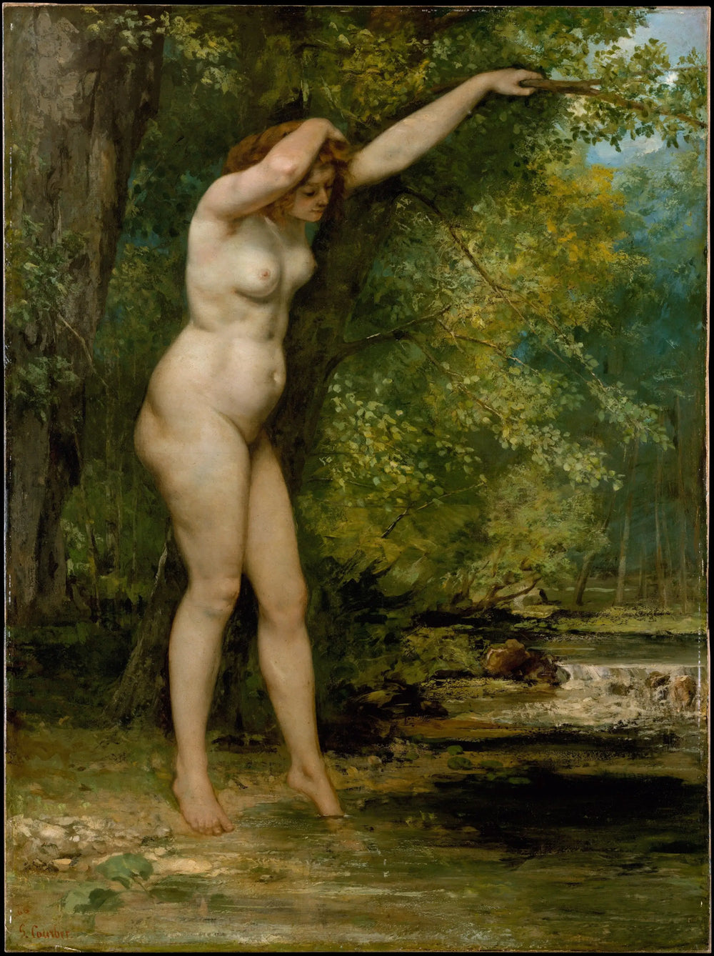 La Jeune Baigneuse - Gustave Courbet - Alpha Reproduction