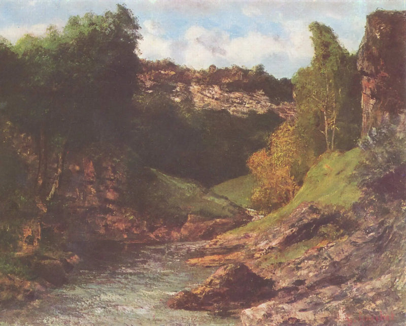 Ornans Çevresi, Kayalık Manzara - Gustave Courbet