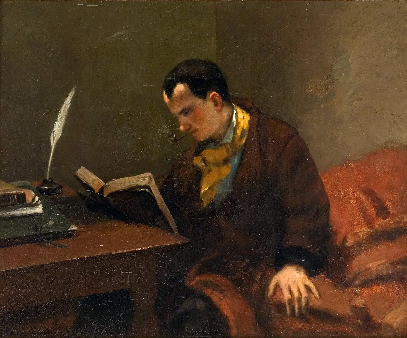 Portrait de Charles Baudelaire - Gustave Courbet - Alpha Reproduction