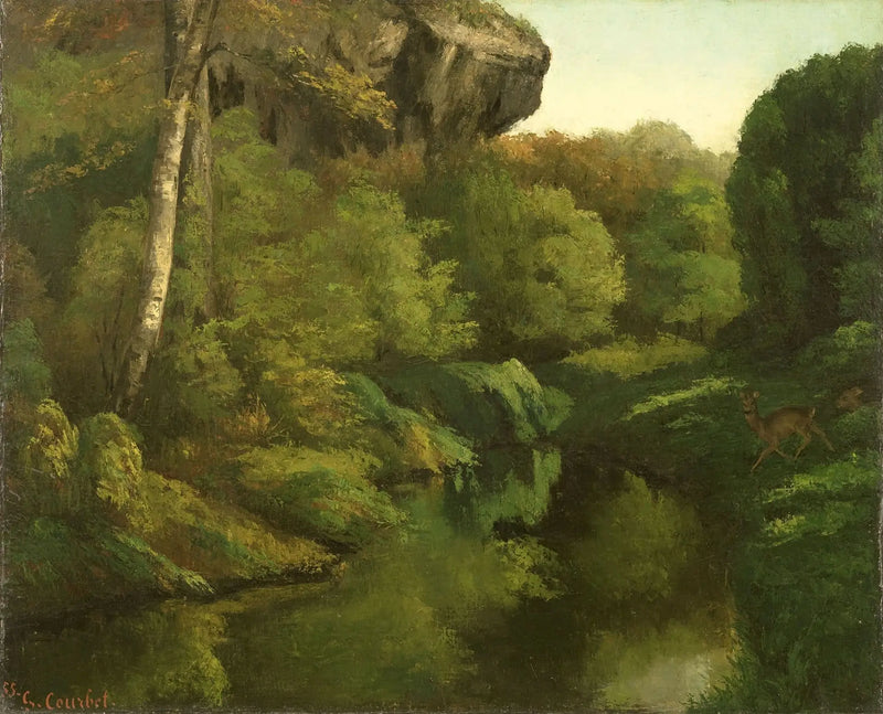Fontainebleau Ormanı Manzarası - Gustave Courbet