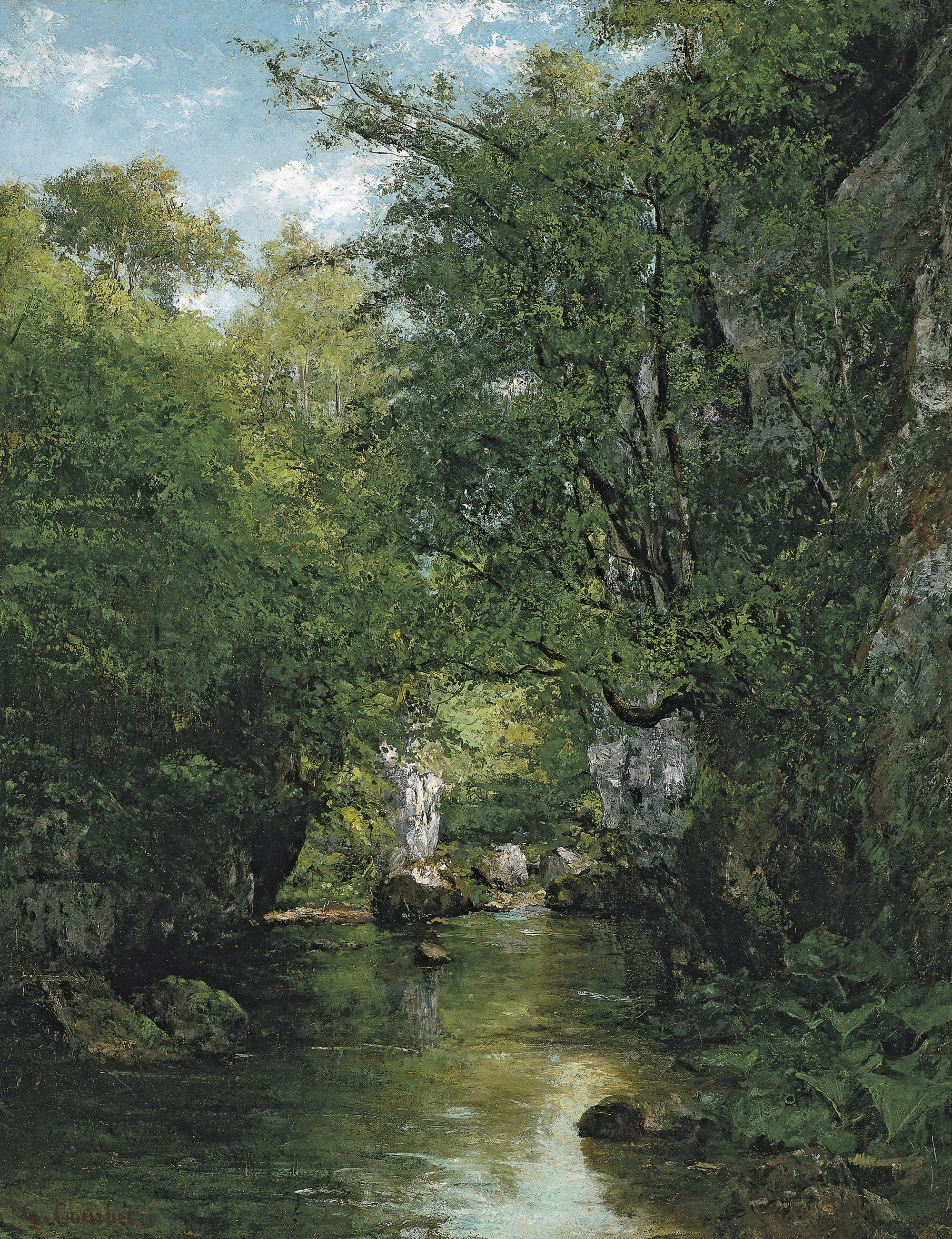 Le Ruisseau d'Eau, La Brème - Gustave Courbet