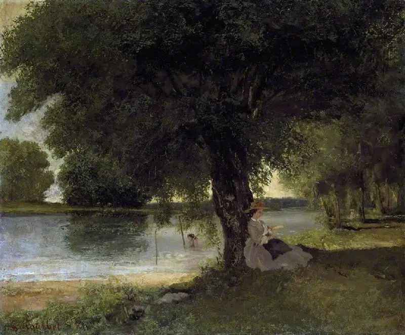 La Charente Port-Bertaud'da - Gustave Courbet