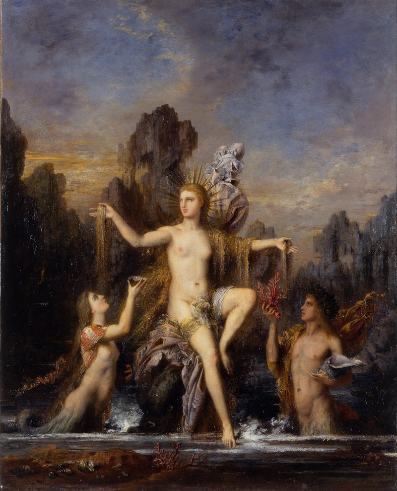 Venüs Dalgalardan Çıkarken - Gustave Moreau
