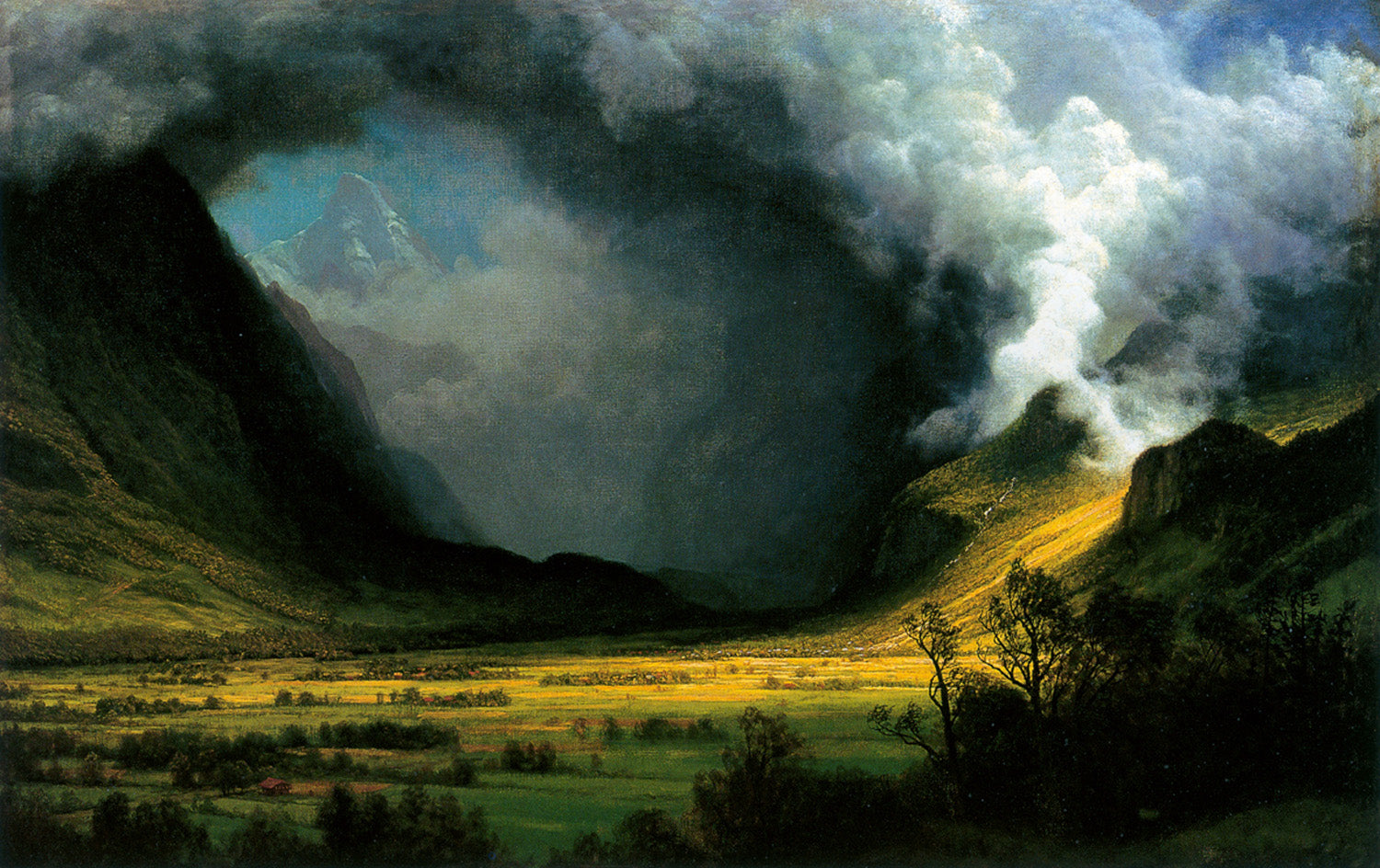 Tempête dans les montagnes - Albert Bierstadt