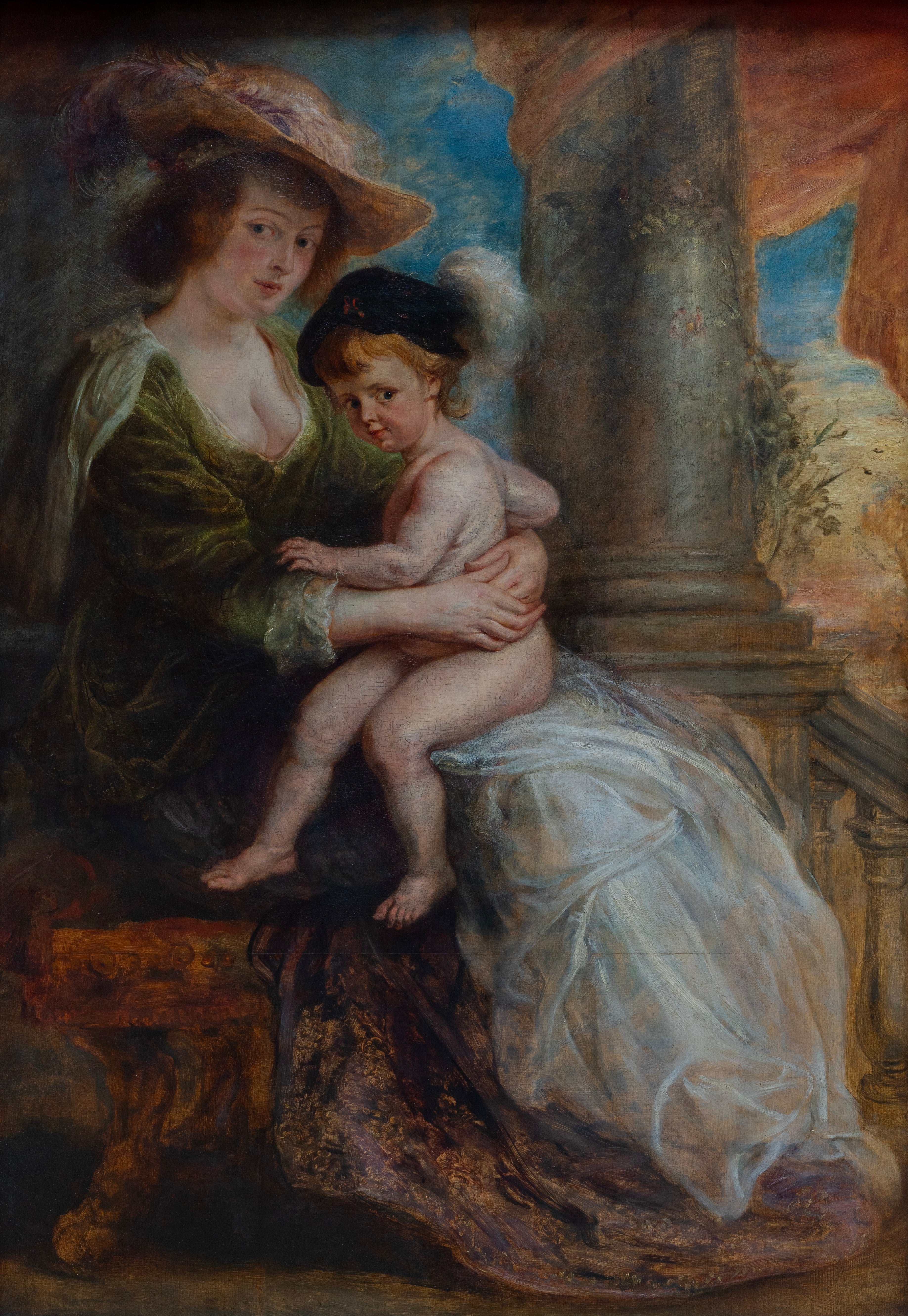 Hélène Fourment et son fils Frans - Peter Paul Rubens