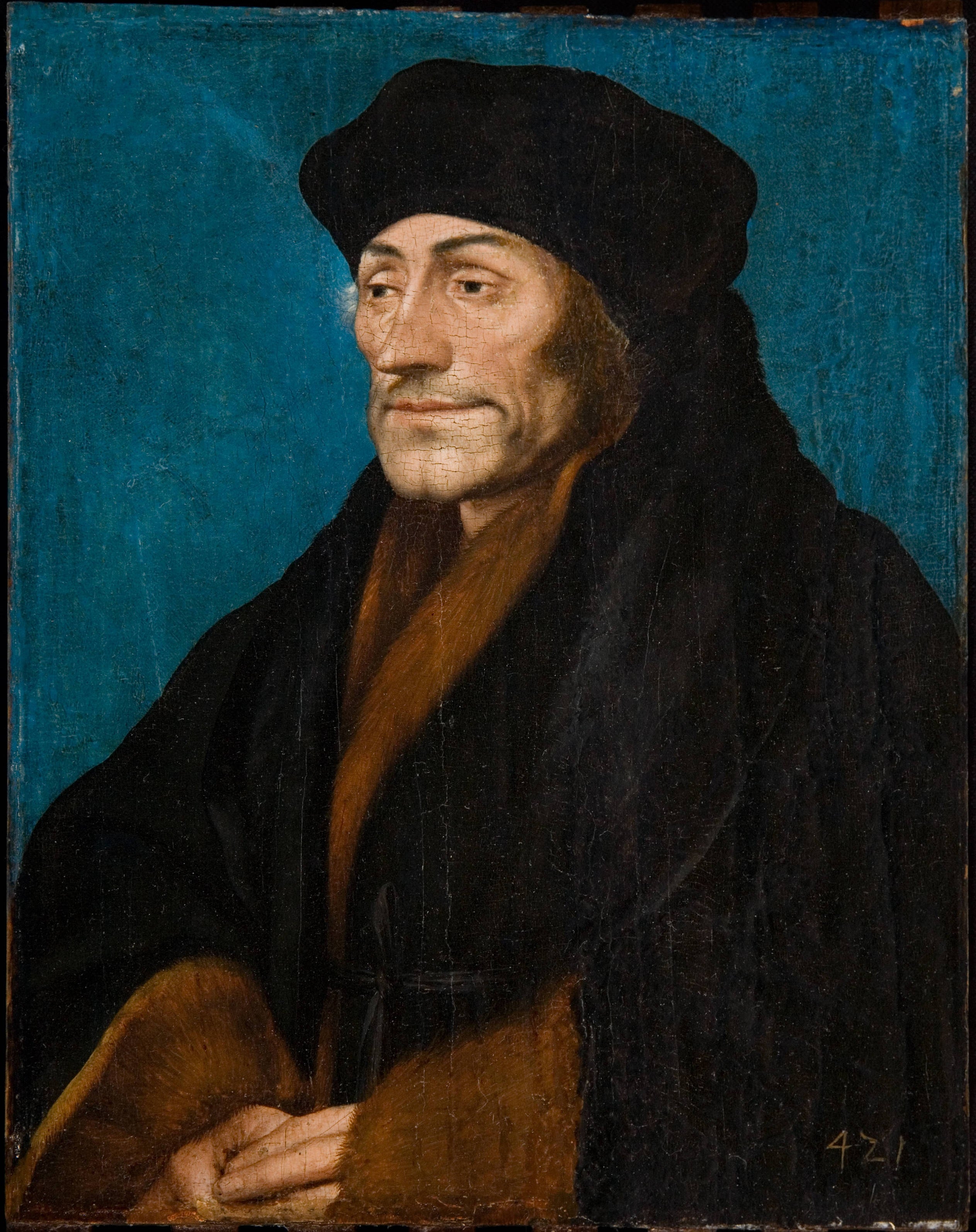 Portrait of Erasmus of Rotterdam - Hans Holbein le Jeune