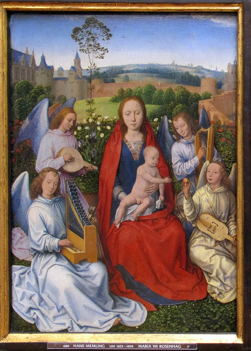 Gül Bahçesindeki Meryem Ana - Hans Memling
