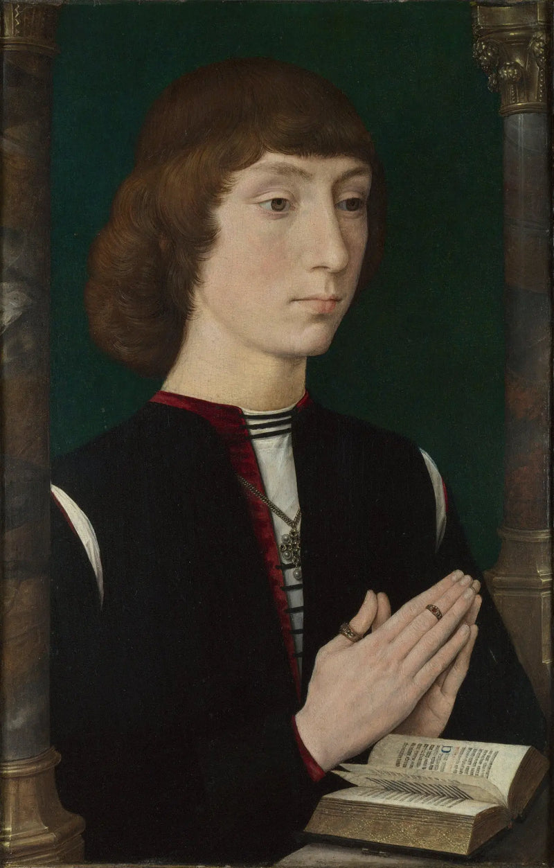 Genç bir adam dua ederken - Hans Memling