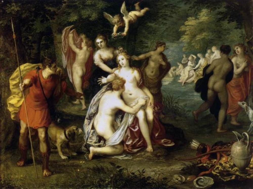 Diane et Actéon (Ovid. Metam. III, 143-250) - Jan Brueghel l'Ancien