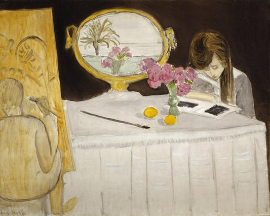 Reproduction du tableau « La Leçon de peinture ou La Séance de peinture - Henri Matisse » par Alpha Reproduction en peinture à l’huile