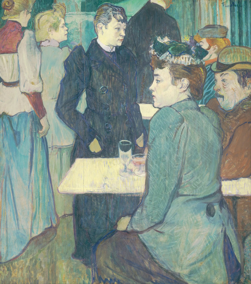 Moulin de la Galette'nin Bir Köşesi - Henri de Toulouse-Lautrec