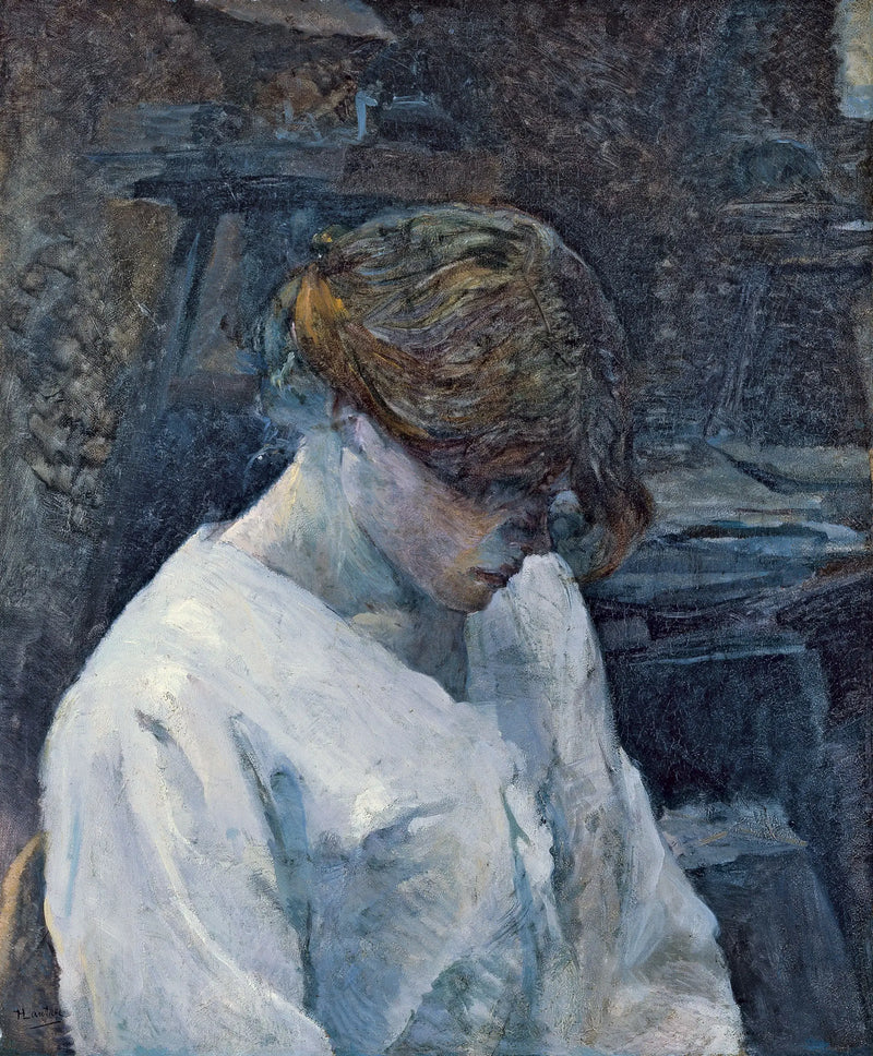 Beyaz bluzlu Kızıl - Henri de Toulouse-Lautrec