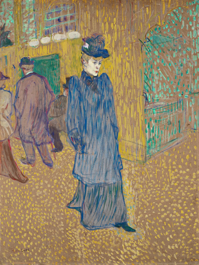 Moulin-Rouge'dan Çıkan Jane Avril - Henri de Toulouse-Lautrec