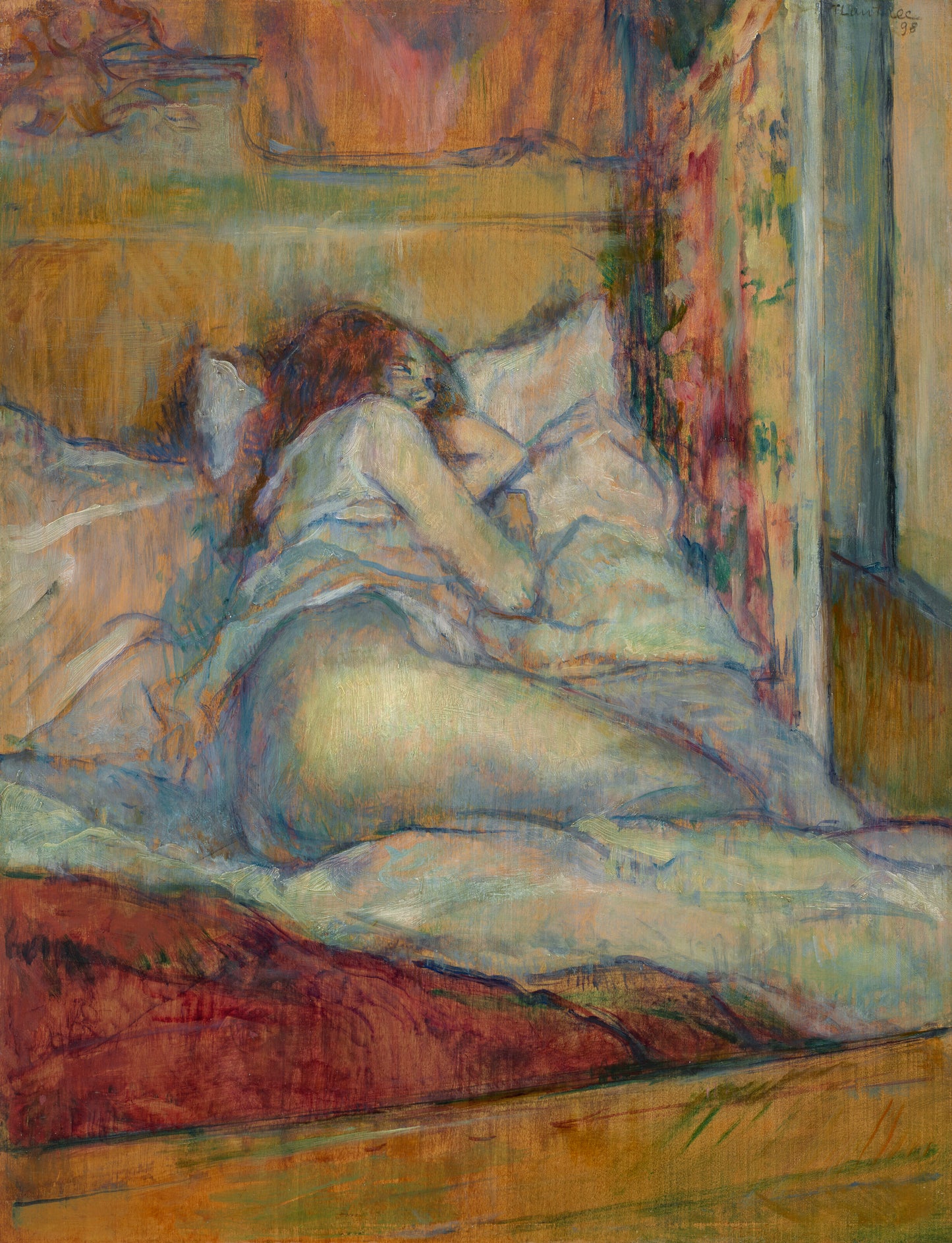 Reproduction du tableau « Le Lit - Henri de Toulouse-Lautrec » par Alpha Reproduction en peinture à l’huile