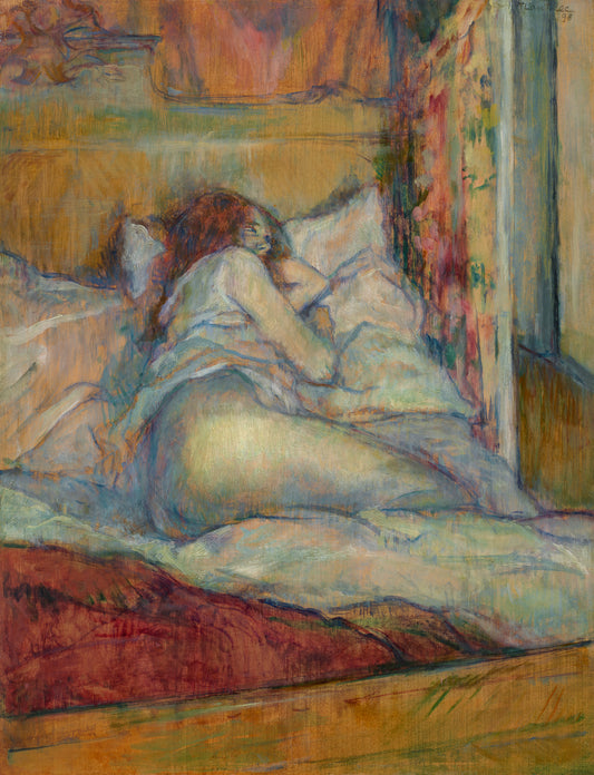 Reproduction du tableau « Le Lit - Henri de Toulouse-Lautrec » par Alpha Reproduction en peinture à l’huile