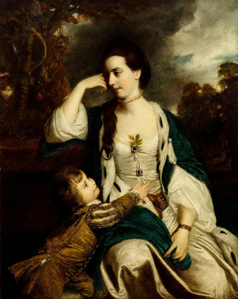 Henrietta Catherine Cholmley ve oğlu - Joshua Reynolds