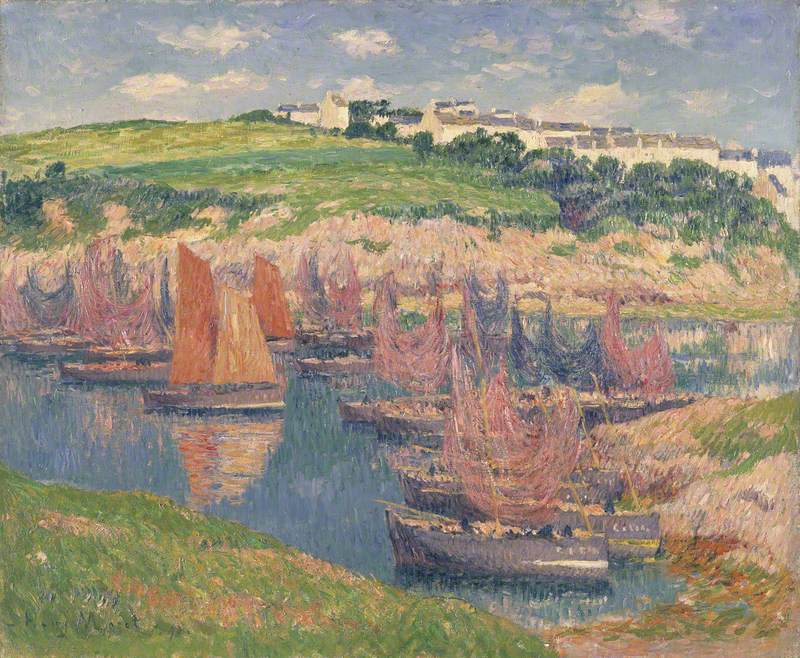 Douelan'daki Balıkçı Tekneleri - Henry Moret