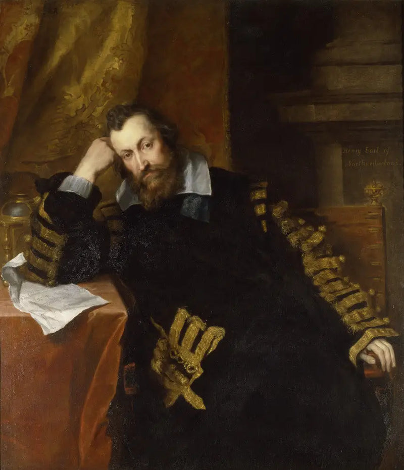 Henry Percy, 9. Northumberland Kontu KG (1564-1632), « Büyücü Kont » - Antoine van Dyck