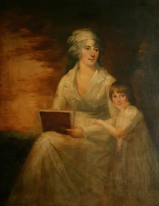 Mme Shafto Clarke ve kızı - Henry Raeburn