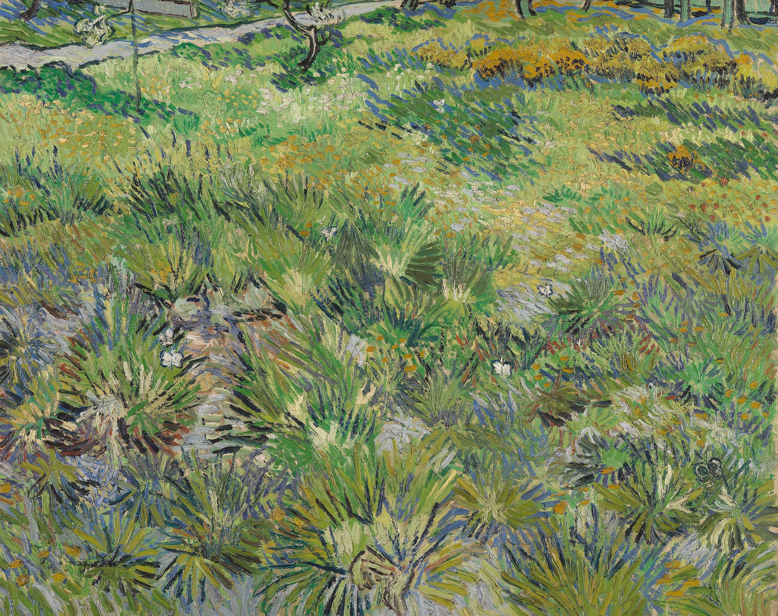 Uzun otlar ve kelebekler - Vincent van Gogh