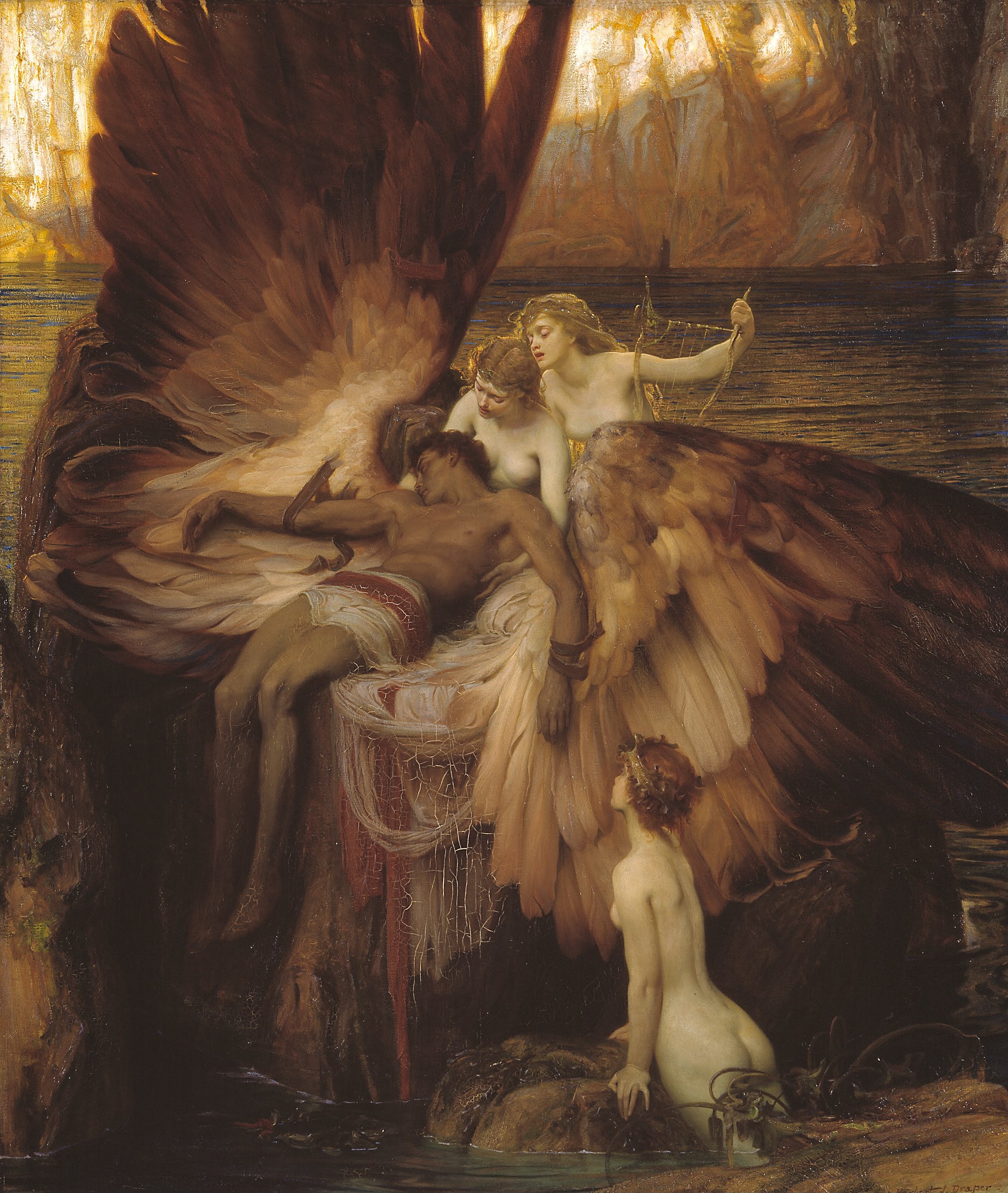 Pleurs pour Icare - Herbert Draper