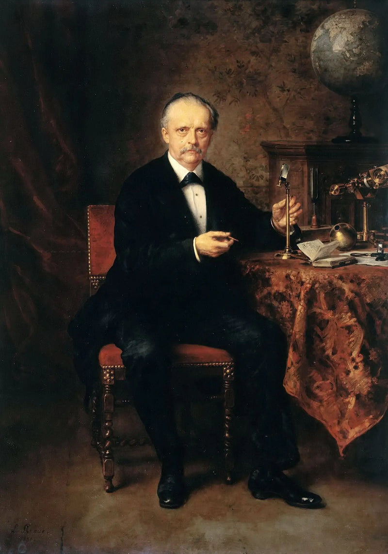 Fizikçi Hermann von Helmholtz Portresi - Ludwig Knaus