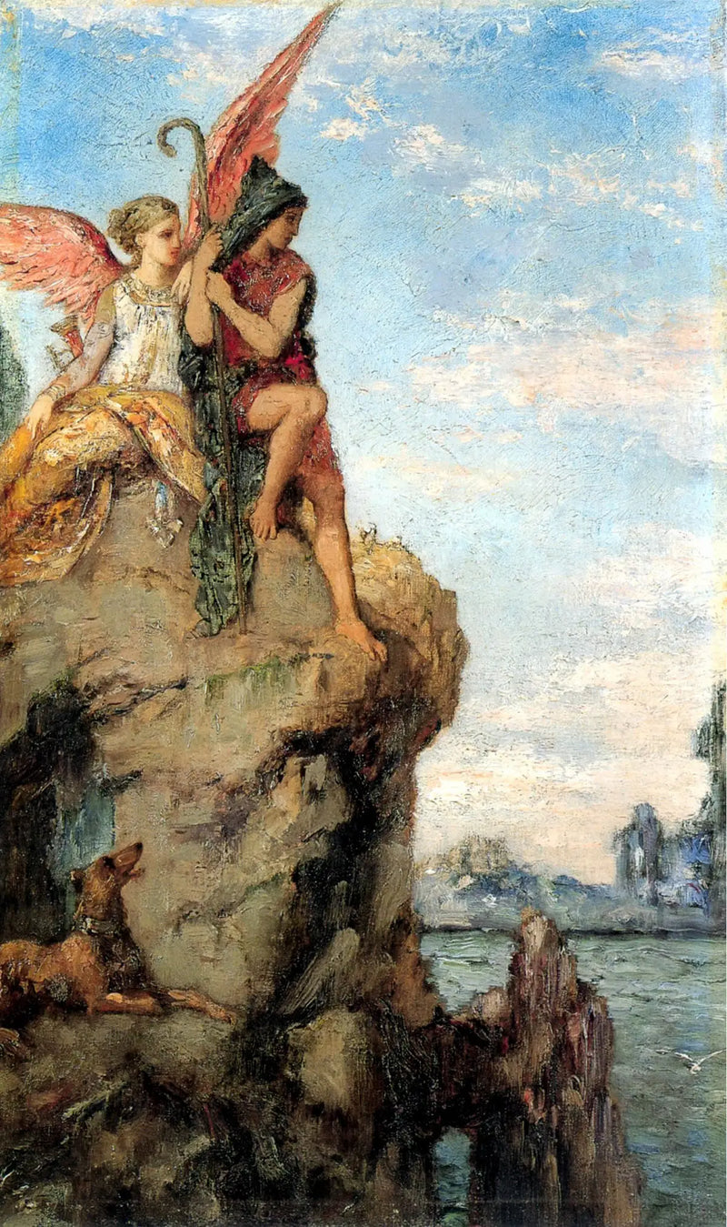 Hesiod ve Müz - Gustave Moreau