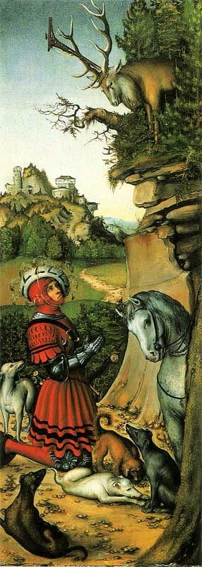 Saint Eustache - Lucas Cranach the Elder